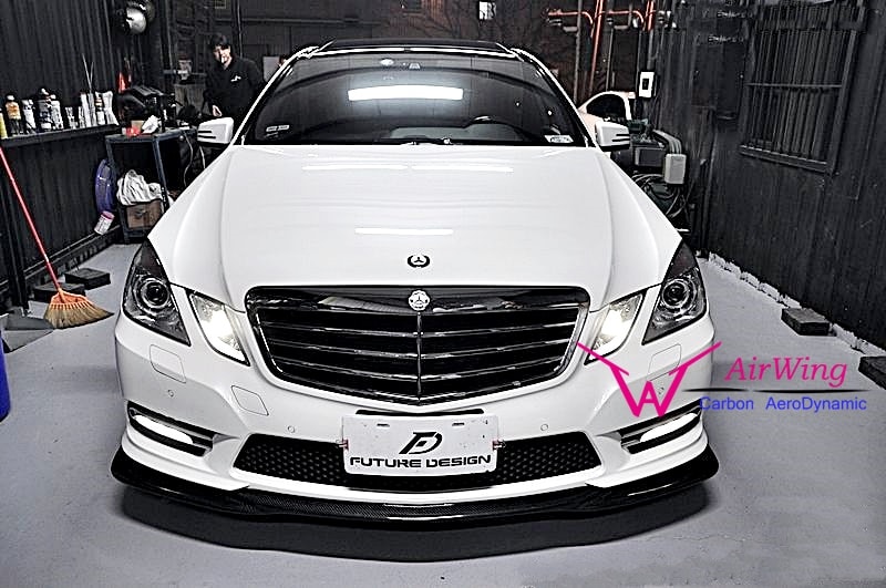 Mercedes-Benz W212 Pre Facelift- GodHand carbon front lip 02